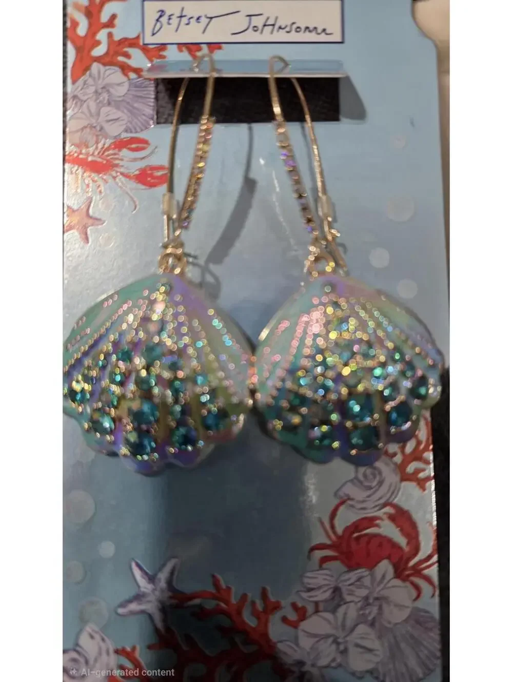 BETSEY JOHNSON Mermaid Drop Earrings